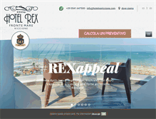 Tablet Screenshot of hotelrexriccione.com